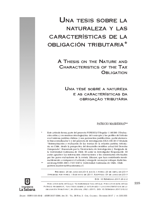  PDF Una Tesis Sobre La Naturaleza Y Las Caracter sticas De La 