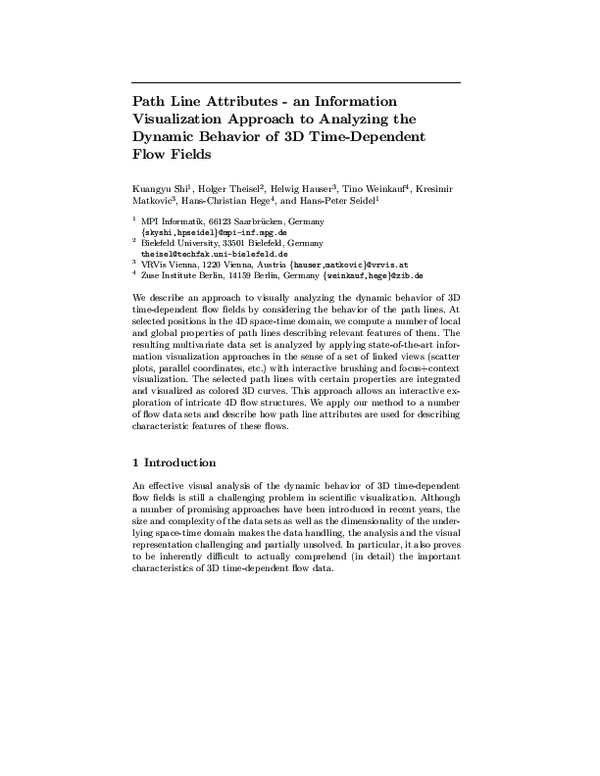 (PDF) Integrated Multi-aspect Visualization of 3D Fluid Flows | Øyvind ...