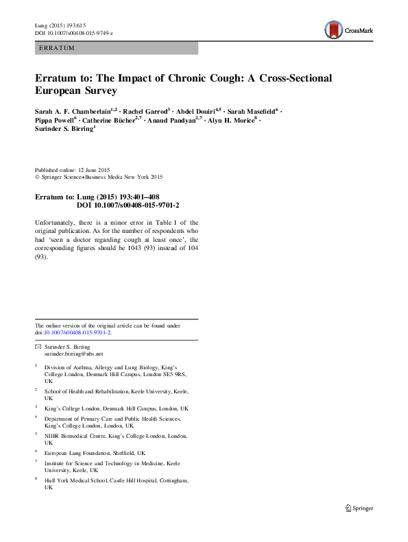 (PDF) Erratum to: The Impact of Chronic Cough: A Cross-Sectional ...