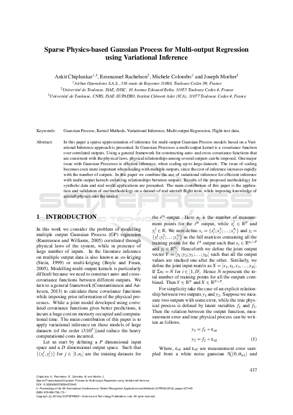 (PDF) Sparse Physics-based Gaussian Process for Multi-output Regression ...