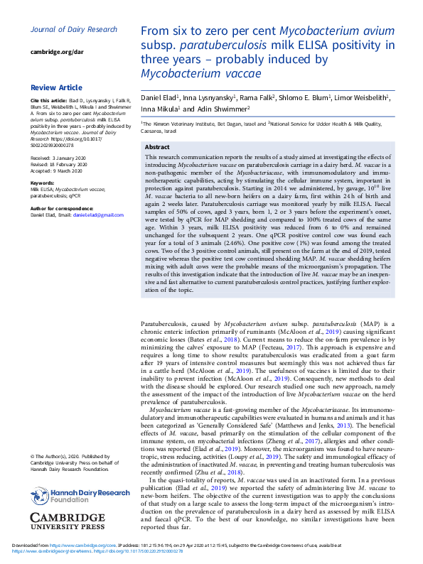 Thesis on paratuberculosis 07 image