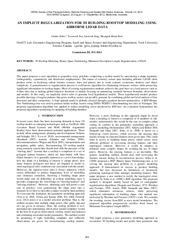 (PDF) An Implicit Regularization for 3D Building Rooftop Modeling Using ...