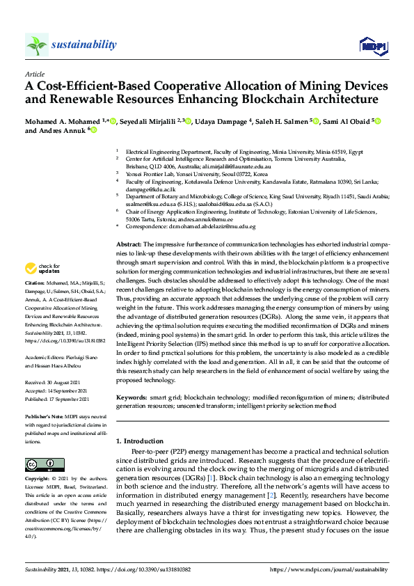 (PDF) A Cost-Efficient-Based Cooperative Allocation of Mining Devices ...