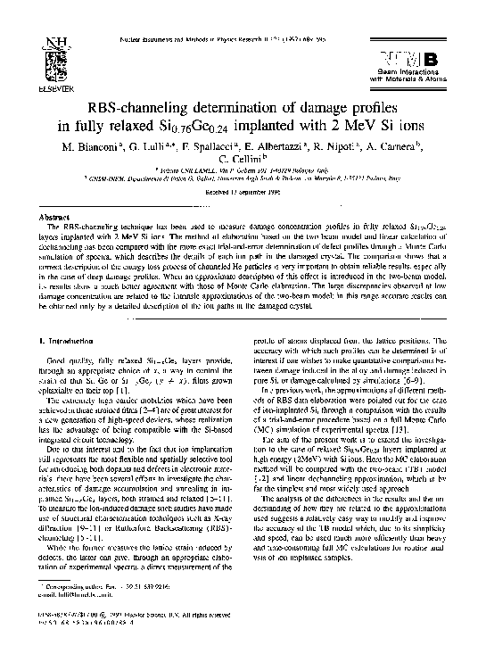 (PDF) RBS-channeling determination of damage profiles in fully relaxed ...