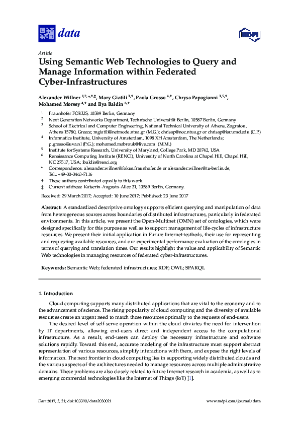 (PDF) Using Semantic Web Technologies to Query and Manage Information ...