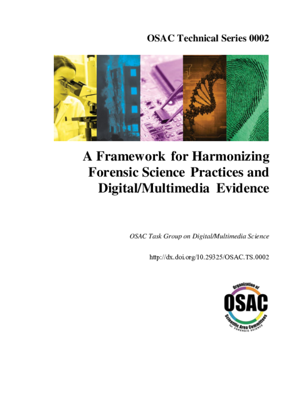 (PDF) A Framework for Harmonizing Forensic Science Practices and ...