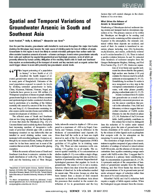 (PDF) Spatial and temporal variations of Groundwater quality of ...