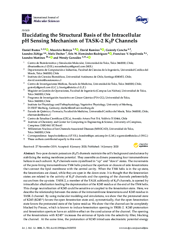 (PDF) Elucidating the Structural Basis of the Intracellular pH Sensing ...