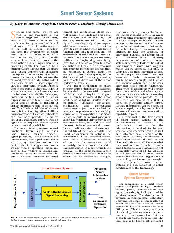 (PDF) Smart Sensor Systems