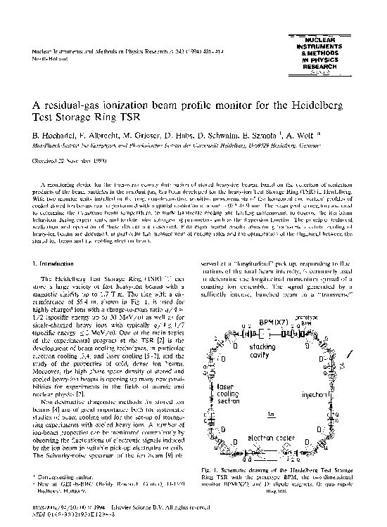 (PDF) A residual-gas ionization beam profile monitor for the Heidelberg ...