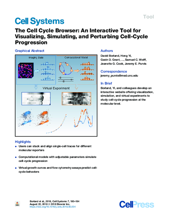 (PDF) The Cell Cycle Browser: An Interactive Tool for Visualizing ...