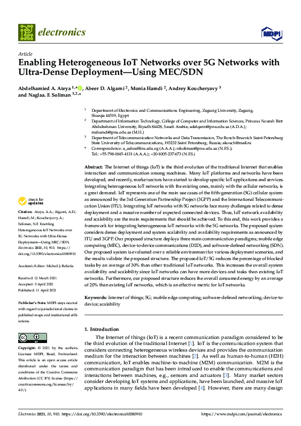 (PDF) Enabling Heterogeneous IoT Networks over 5G Networks with Ultra ...