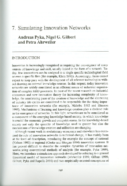 (PDF) Simulating Innovation Networks