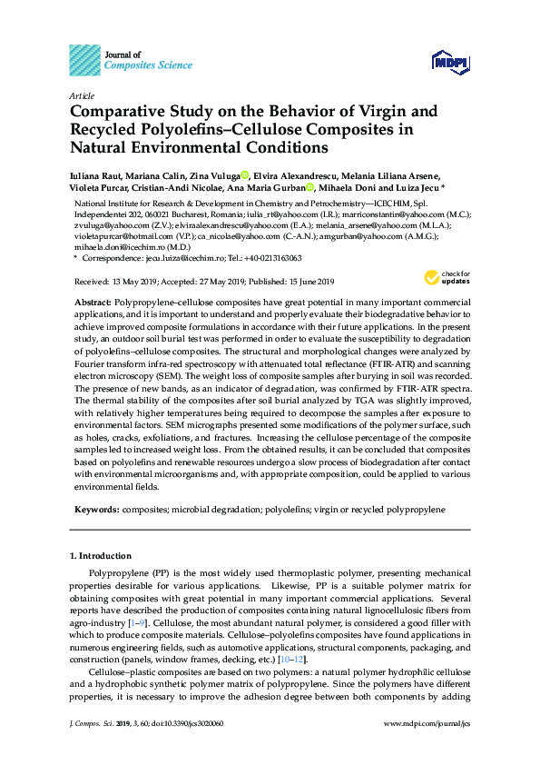 (PDF) Comparative Study on the Behavior of Virgin and Recycled ...