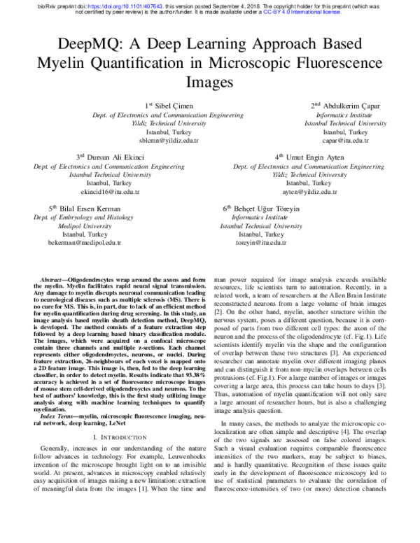 (PDF) DeepMQ: A Deep Learning Approach Based Myelin Quantification in ...