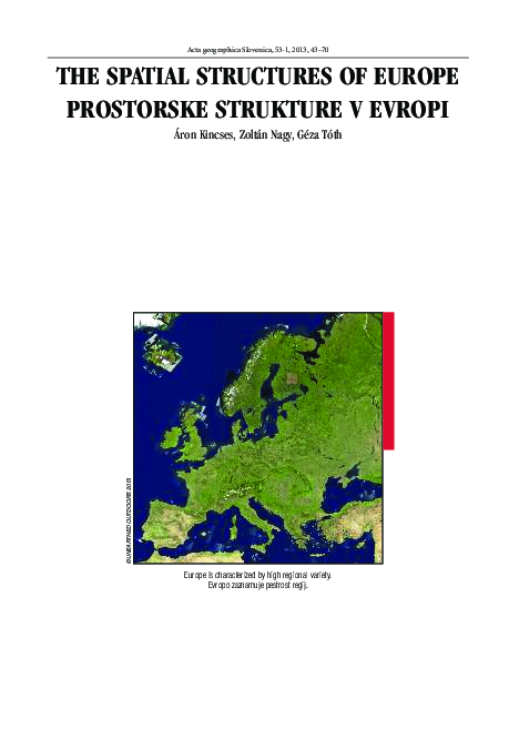 (PDF) The spatial structures of Europe