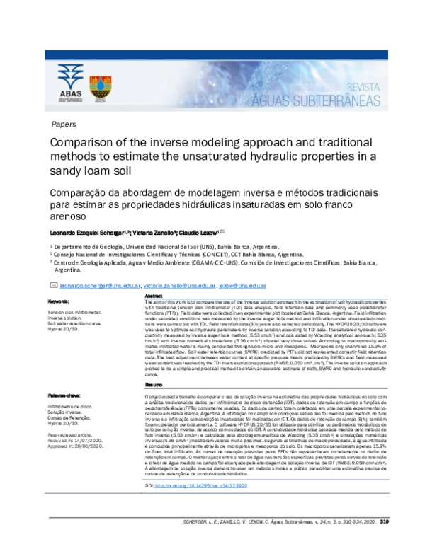 (PDF) Comparison of the inverse modeling approach and traditional ...