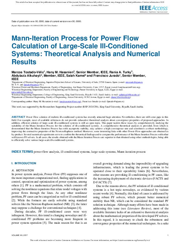 (PDF) Mann-Iteration Process for Power Flow Calculation of Large-Scale ...