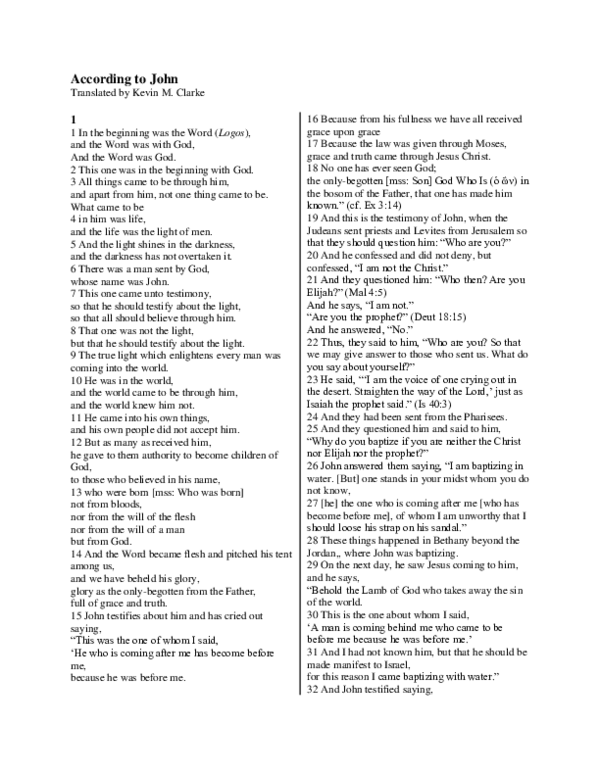 (PDF) The Gospel of John