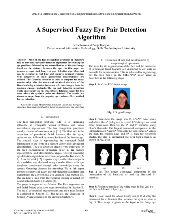 (PDF) A Supervised Fuzzy Eye Pair Detection Algorithm
