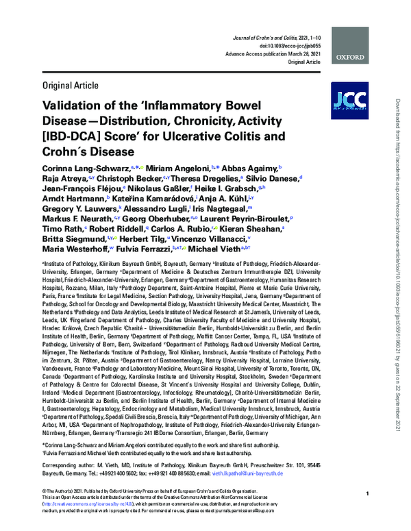 (PDF) Validation of the ‘Inflammatory Bowel Disease—Distribution ...