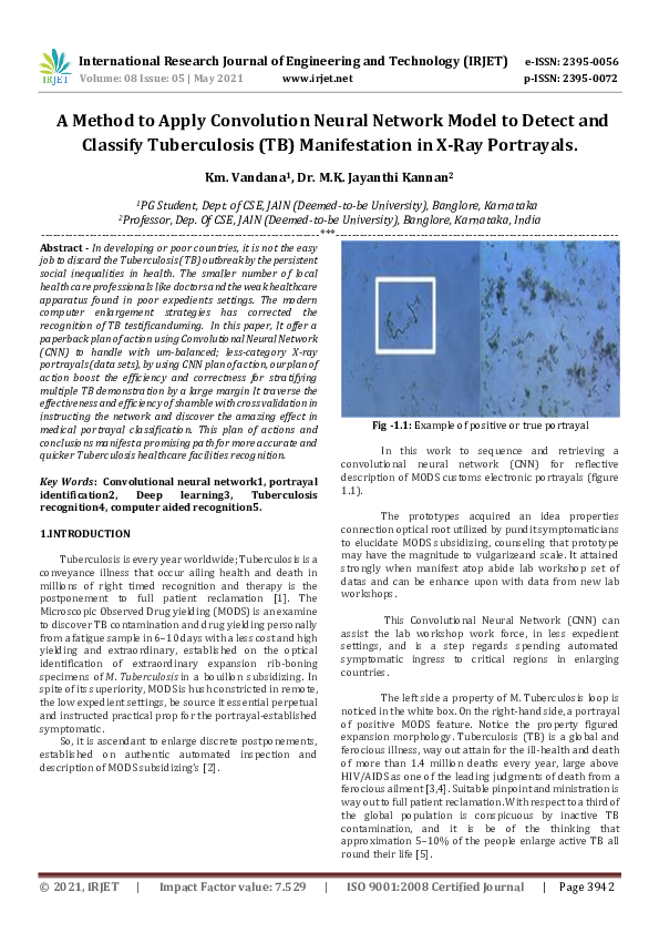 (PDF) IRJET- A Method to Apply Convolution Neural Network Model to ...
