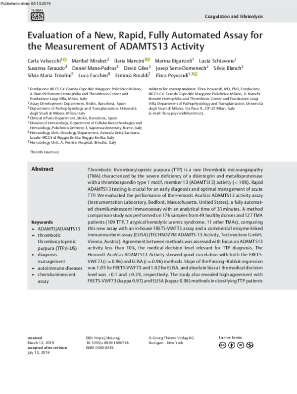 (PDF) Evaluation of a New, Rapid, Fully Automated Assay for the ...