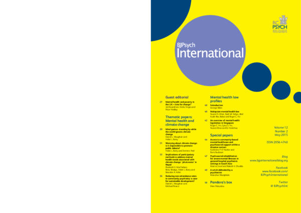 (PDF) Mental health and poverty in the UK - time for change?