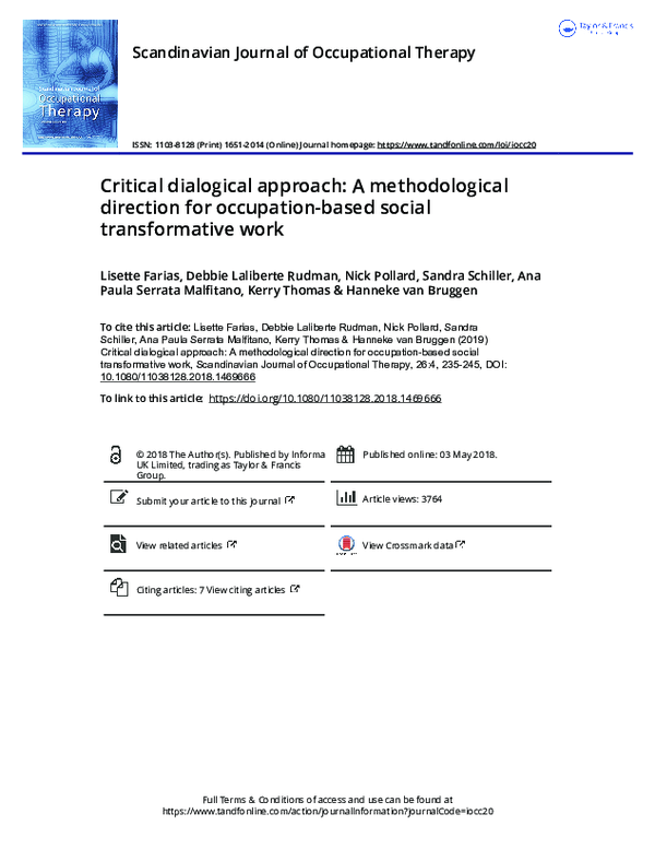 (PDF) Critical dialogical approach: A methodological direction for ...