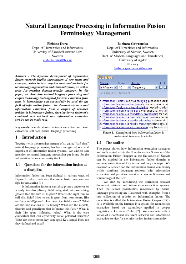 Information fusion examples picture