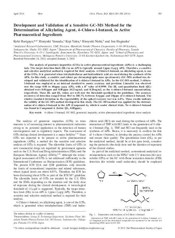 (PDF) Development and Validation of a Sensitive GC-MS Method for the ...