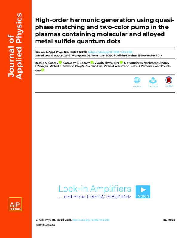 (PDF) High-order harmonic generation using quasi-phase matching and two ...
