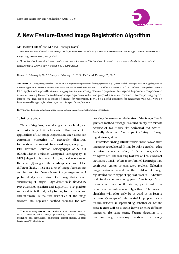(PDF) A new feature based image registration algorithm | KRISH KRISH ...
