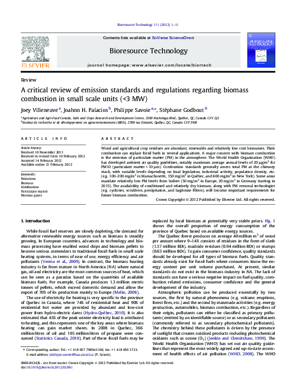 (PDF) A critical review of emission standards and regulations regarding ...