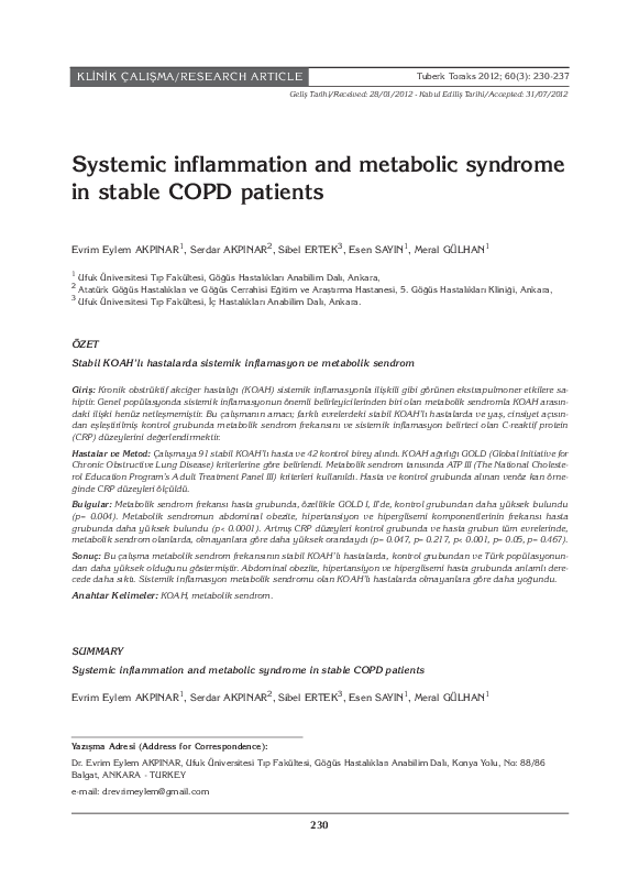 (PDF) Systemic inflammation and metabolic syndrome in cardiac allograft ...
