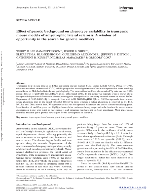 (PDF) Effect of genetic background on phenotype variability in ...