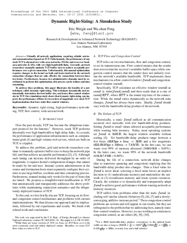 (PDF) Dynamic right-sizing: A simulation study