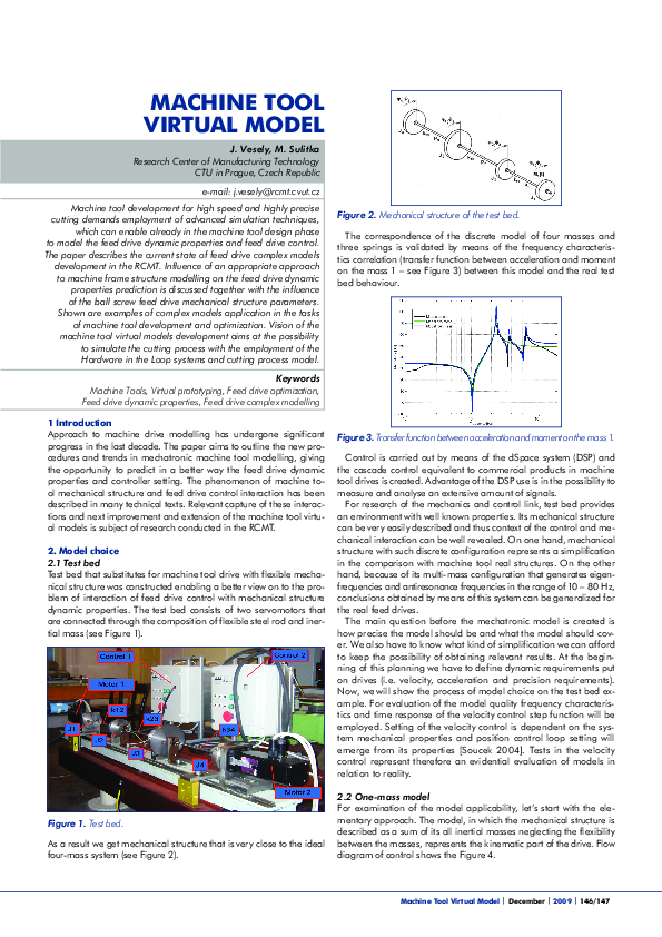 (PDF) Machine Tool Virtual Model