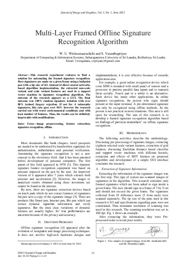(PDF) Multi-Layer Framed Offline Signature Recognition Algorithm