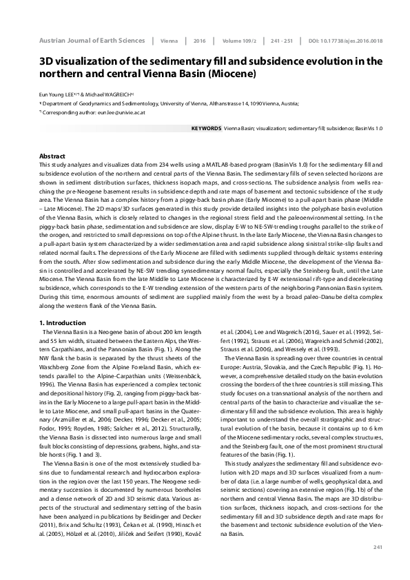 (PDF) 3D visualization of the sedimentary fill and subsidence evolution ...