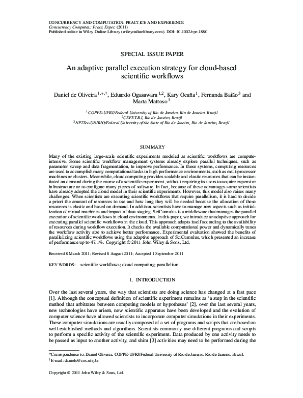(PDF) An adaptive parallel execution strategy for cloud-based ...