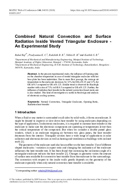 (PDF) Combined natural convection and surface radiation in solar ...