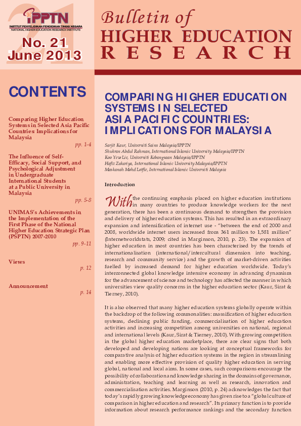 (PDF) Comparing higher education systems in selected Asia Pacific ...