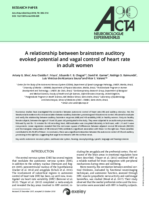 (PDF) A relationship between brainstem auditory evoked potential and ...