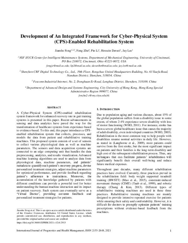 (PDF) Development of An Integrated Framework for Cyber Physical System ...