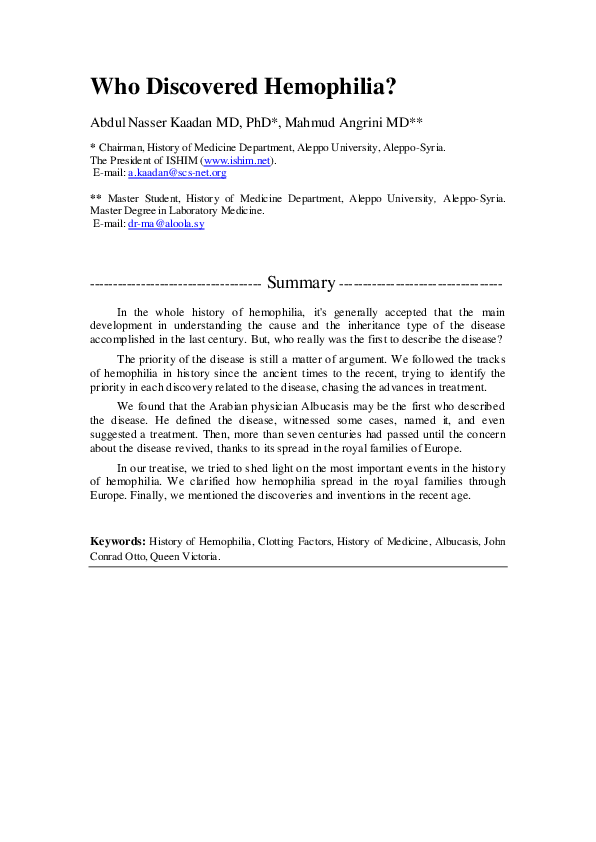 Hemophilia symptoms image