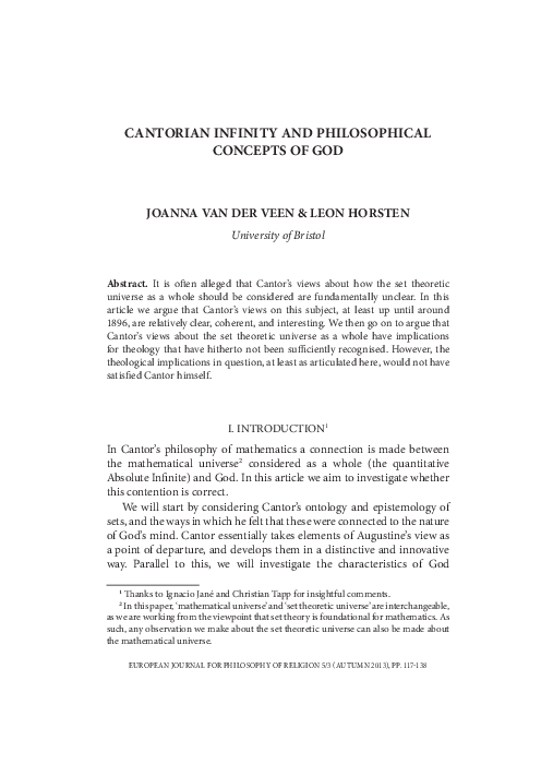 Essay on the rival concepts of god picture