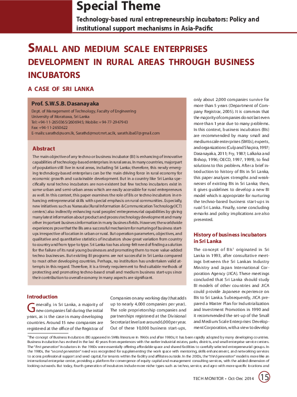 (PDF) Small and Medium Scale Enterprises Development in Rural Areas ...