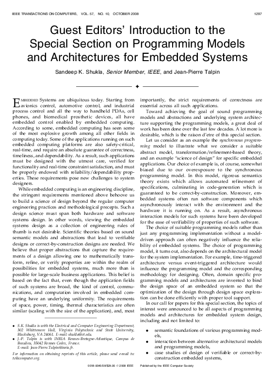 (PDF) Guest Editors' Introduction to the Special Section on Programming ...