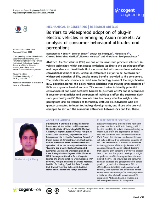 (PDF) Barriers to widespread adoption of plug-in electric vehicles in ...